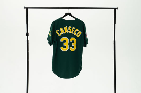 Jose Canseco 1997 Oakland A's Green Authentic MLB Jersey - Mitchell & Ness Cooperstown Collection